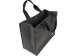 Laptoptasche Sigel Desk Sharing Bag Basic M, für Laptops bis 15,4″, 2 große Fächer/2 Seitenfächer, Tragegriffe, Schultergurt, Kunstfilz, dunkelgrau