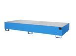 Regalwanne Typ RW/GR 3300-2, mit Gitterrost, blau RAL5012