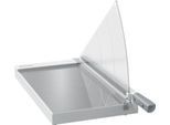 Papierschneider Leitz Precision Office A3, bis A3, bis 15 Blatt, beleuchtete Schneidkante, Ableselineal, Klingenschutz, Edelstahl und Glas