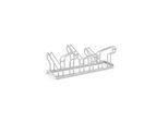 Bügelparker WSM, 2-seitig, für Reifen bis B 55 mm, B 1050 x T 3200 x H 415 mm, Stahl feuerverzinkt, 6 Einstellplätze, montiert