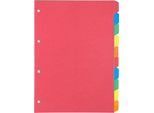 Kartonregister Schäfer Shop Select, 5er Pack, 4-fach Lochung, 160 g/qm Recyclingkarton, 10-teilig