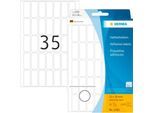 Vielzwecketiketten Herma, 12 x 30 mm, selbstklebend, permanent, matt, 1120 Stück, weiß