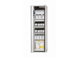 Sicherheitsschrank Typ 90 asecos S-PHOENIX touchless-90, vollautom. Sensor-Falttür, Anschlag links, Front Lichtgrau, B 596 x T 616 x H 1968 mm