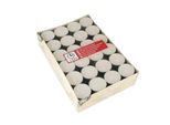 Teelichter Papstar, Brenndauer ca. 6,5 h, Ø 39 x H 17,5 mm, Paraffin & Palmstearin, weiß, 72 Stück