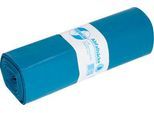 Deiss PREMIUM® Abfallsäcke, 140 Liter, Recycling-LDPE, robust & reißfest, blau, B 700 x H 1100 mm, 60 µm, 200 Stück