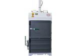 Ballenpresse HSM V-Press 503 eco, 2 vertikale Umreifungen, geeignet für Ballenentnahmewagen, Presskraft 30 kN, Kniehebelverschluss