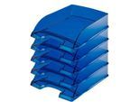 LEITZ® Ablagekorb Standard 5226, Kunststoff, 5 Stück, transparent blau