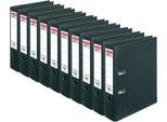 herlitz Ordner maX.file protect plus, DIN A4, Rückenbreite 80 mm, 10 Stück, schwarz