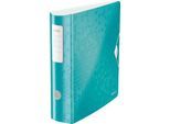 LEITZ® Ordner Active WOW, DIN A4, Rückenbreite 82 mm, eisblau