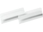 Etikettentasche Durable Hard Cover, B 100 x H 38 mm, selbstklebend, mit Permanent-Klebestreifen, rückstandsfrei ablösbar, PET Hartfolie, transparent