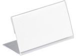 Acryl-Tischnamensschild, L-Form, 52x100 mm,10 St.