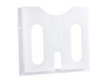Schaltplantasche Eichner, A4, V-Öffnung, Fülltiefe 30 mm, selbstklebend/zum Anschrauben, B 240 x T 30 x H 320 mm, Polystyrol, RAL 7035, 25 Stück