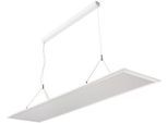 LED-Pendelleuchte FRISCH-Licht, 50-65 W, 6400-8200 lm, 4000 K, höhenverstellbar, B 1245 x T 300 mm, weiß
