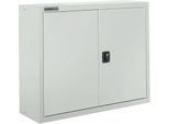 Schäfer Shop Select Aufsatzschrank MS 8408i, B 800 x T 400 x H 800 mm, 1 Boden, Stahl, lichtgrau RAL 7035/lichtgrau RAL 7035