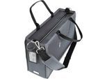 Laptoptasche Sigel Desk Sharing Bag Premium L, für Laptops bis 17,3″, 2 große und 5 kleine Fächer, Tragegriffe, Schultergurt, RPET, dunkelgrau