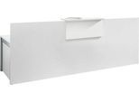 Empfangstheke Come-In, 1 Ablage, gerade, Breite 2400 mm, weiß/weiß