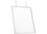 Plakattasche Durable, A3 Hoch- & Querformat, 2-seitig, für bis zu 2 Blatt, Kabelbinder, wasserdicht, B 350 x T 0,6 x H 460 mm, transparent, 5 Stück