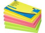 inFO Power Notes Haftnotizen, 125 x 75 mm, 80 Blatt pro Block, 6 Blöcke, 3 Farben