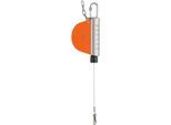 Federzug HAHN+KOLB Autostat Typ 7200, Traglast 0 bis 0,5 kg, Seilauszugslänge bis 1600 mm, Rückholer, Absturzsicherung, Spezialkunststoff, orange