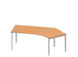 Schäfer Shop Genius Winkelschreibtisch MODENA FLEX 135°, Ansatz rechts, B 2165 mm, Buche