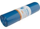 Deiss PREMIUM PLUS® Abfallsäcke, Recycling-LDPE, reißfest, B 575 x H 1000 mm, 70 liter, 31 µm, blau, 250 Stück