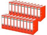 LEITZ® Ordner 1010, DIN A4, Rückenbreite 80 mm, 20 Stück, hellrot