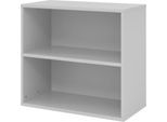 Regale Breno, 2 OH, 28 kg je Boden, B 800 x T 400 x H 748 mm, Spanplatte, lichtgrau