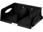 LEITZ® Ablagekorb Sorty, DIN A4 quer, Polystyrol, schwarz