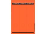 LEITZ® Rückenschilder lang, PC-beschriftbar, Rückenbreite 80 mm, selbstklebend 75 St., rot