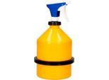 Sprühkanne, Stahlblech, gelb, 2 l, Ø 190 x H 345 mm, Pumpaufsatz mit verstellbarer Düse