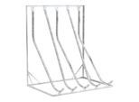 Schräghochparker WSM, 1-seitig, für Reifen bis B 60 mm, B 1750 x T 1467 x H 2010 mm, Stahl verzinkt, 5 Einhängeplätze