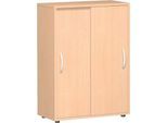 Schiebetürenschrank PALENQUE, 3 OH, B 800 x T 400 x H 1104 mm, Buche