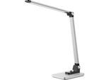 Hansa LED Tischleuchte Breeze, dimmbar, 3 Farbtemperaturen, bis 5800 K, 8,5 W, gebürstet, silber