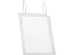 Plakattasche Durable, A4 Hoch- & Querformat, 2-seitig, für bis zu 2 Blatt, Kabelbinder, wasserdicht, B 262 x T 0,6 x H 340 mm, transparent, 5 Stück