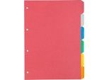 Kartonregister Schäfer Shop Select, 1er Pack, 4-fach Lochung, 160 g/qm Recyclingkarton, 6-teilig