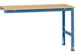 Manuflex Ansatztisch UNIVERSAL Standard, 1500 x 800 mm, Multiplex natur, brillantblau