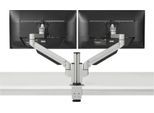 2-fach-Monitorarm BakkerElkhuizen Premium Office Dual, bis 12 kg, Monitore bis 30", Tischklemme, dreh-/höhenverstellb., Kabelführ.