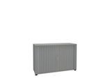 Rollladenschrank, 2 OH, 1teilig, ohne Mitteltrennwand, B 1200 mm, silber