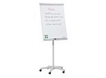 Flipchart Franken U-Act!Line mobil, 700x1000 mm, mit 5 Rollen, magnetisch, recycelt, hellgrau