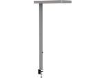 LED-Tischklemmleuchte MAULjuvis, dimmbar, Bewegungs- und Tageslichtsensor, weißaluminium RAL 9006