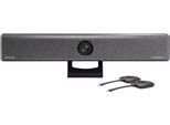 Videobar Barco ClickShare Bar Pro, für mittelgroße Räume, 3840 x 2160 px, 2 x 10 W, USB/LAN/WLAN, mit 2 ClickShare Buttons, schwarz