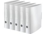 LEITZ® Ordner Active Style, DIN A4, Rückenbreite 82 mm, 5 Stück, arktik weiß