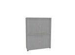 Rollladenschrank, 4 OH, 2teilig, ohne Mitteltrennwand, B 1200 mm, silber