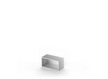 Schäfer Shop Genius Aufsatzregal TETRIS SOLID, Stahlkorpus, 1 OH, B 800 mm, weißalu