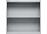 Schäfer Shop Select Aufsatzregal MS, 2 OH, B 800 x T 400 x H 800 mm, Stahlblech, Weißaluminium