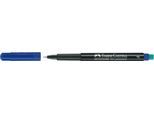 Marker Faber-Castell Multimark, inkl. Spezialradierer, blau, F, permanent