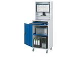 Computer-Schrank Typ 650-M65, B 650 x T 520 x H 1770 mm, fahrbar