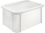Transportbox, Euro-Norm, Volumen 18 l, bis 250 kg, stapelbar, geschlossene Wände, ohne Deckel, L 400 x B 300 x H 215 mm, HDPE, naturfarben