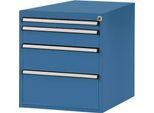 Manuflex Schubladen-Unterbauten, für Werkbank Profi Tiefe 700 mm, brillantblau