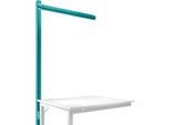 Aufbauportal, Ansatzisch SPEZIAL Arbeitstisch-/Werkbanksystem UNIVERSAL/PROFI, 1250 mm, wasserblau